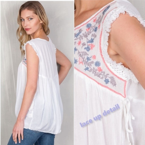 SALE!!! BOHO INSPIRED TOP - Picture 3 of 4